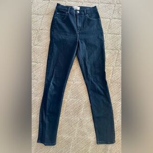 Reformation stretch skinny jeans - black wash - size 27